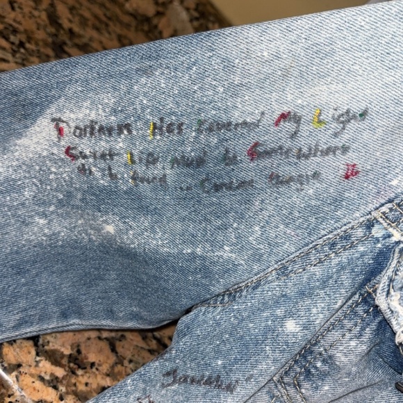 Custom Bob Marley Jean Jacket - Picture 3 of 6